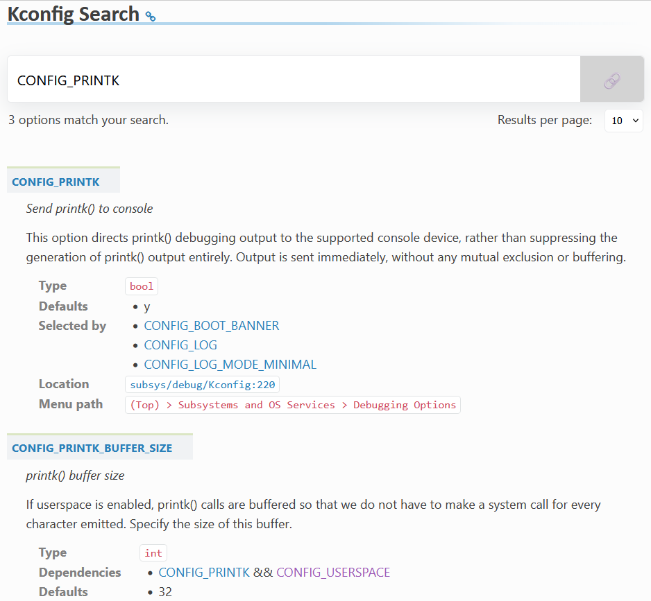 kconfig search